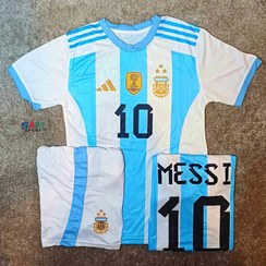 تصویر کیت ورزشی لباس باشگاهی تیشرت و شورت تیم ارژانتین MESSI 