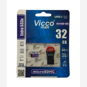 تصویر کارت حافظه microSDHC ویکومن مدل Extre 533X ظرفیت 32 گیگابایت 