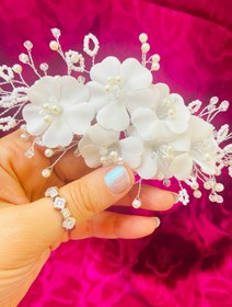 تصویر ریسه مروارید و گل 