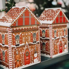 تصویر کلبه فلزی کریسمس (طرح بیسکویتی) 