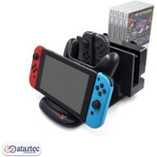 تصویر پایه نگه دارنده و شارژر نینتندو سوئیچ mimd-408 | با اتصال شارژ تایپ-C 