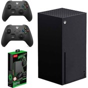 تصویر کنسول بازی مایکروسافت XBOX SERIES X | حافظه 1 ترابایت همراه با دسته اضافه + پایه شارژر XBOX SERIES X 1TB + 1 extra controller + charger