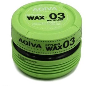 تصویر واکس مو حالت دهنده آگیوا AGIVA شماره 1 نارنجی AGIVA STYLING WAX 01 WET & ISLAK KERATIN