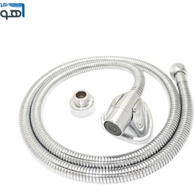 تصویر شلنگ توالت ریزبافت کروم 