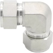 تصویر کانکتور زانو مهره دار استنلس استیل 6000psi- 316 - C-LOK کره جنوبی Stainless Steel Compression Union Elbow 6000psi-316