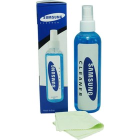 تصویر اسپری و دستمال صفحه نمایش تلویزیون سامسونگ Samsung TV screen spray and wipes