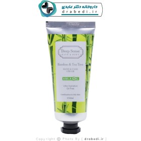 تصویر کرم مرطوب کننده دست و صورت درخت چای و بامبو دیپ سنس حجم 60 میلی لیتر Deep Sense Tea Tree and Bamboo Hand and Face Moisturizing Cream 60ml