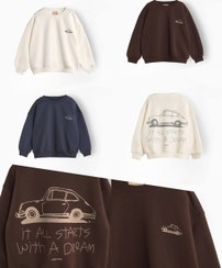 تصویر بلوز دورس چاپی ماشین 12-8 سال (AKU) 