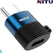 تصویر تبدیل OTG میکرو یو اس بی به تایپ سی CN11 نیتو NITU 