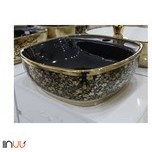 تصویر کاسه روشویی وارداتی طرح دار 