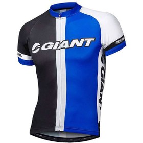 تصویر لباس دوچرخه سواری تی شرت زیپ دار جاینت مدل رییس دی آستین کوتاه Bicycle Giant Race Day Short Sleeve Jersey LG 