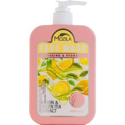 تصویر ژل شستشو صورت مناسب انواع پوست حاوی عصاره چای سبز و لیمو ترش 400میل موزیلا Mozila Face Wash For All Type Skin 400ml