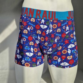 تصویر لباس زیرمردانه ترک برند ژان رئال(JUAN RAUL) پادار طرح گل (شورت مردانه) - L Turkish men's underwear brand JUAN RAUL with skull pattern (men's briefs)