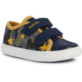 تصویر اسنیکر آبی پسرانه و بچگانه کفش ورزشی Baby Boy Navy Blue GIS B451NB000AWCF42Q Geox 