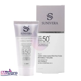 تصویر کرم ضد آفتاب بی رنگ سانیورا Sunivera Very High Sun Protection Invisible Texture