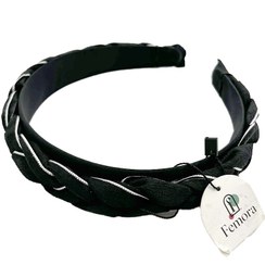 تصویر تل بافت مشکی حاشیه سفید 