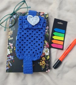 تصویر بوک‌مارک پاکتی آبی 