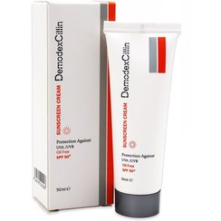 تصویر کرم ضد آفتاب دمودکسیلین SPF50 بی رنگ حجم ۵۰ میلی لیتر 