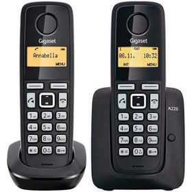 تصویر گوشی تلفن بی سیم گیگاست مدل A220 Duo Gigaset A220 Duo Wireless Phone