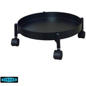 تصویر زیر گلدانی چرخدار فلزی تیرداد مدل گلدونک 