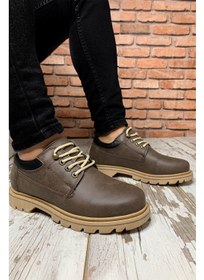 تصویر کفش کوهنوردی مردانه قهوه‌ای برند کانتینر برند conteyner Container Brown Men's Trekking Shoes 0012928