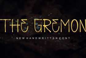 تصویر فونت The Gremon انگلیسی 