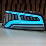 تصویر چراغ عقب پرشیا طرح آئودی آیس بلو طلق سفید 