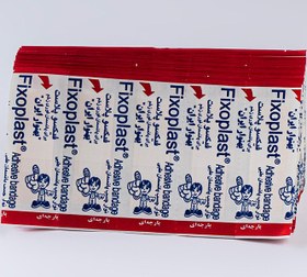 تصویر چسب زخم فیکسوپلاست بسته ۱۰۰ عددی پارچه‌ای 