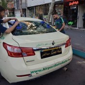 تصویر شیشه عقب رنو سفران 