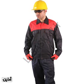 تصویر کاپشن و شلوار کار مردانه مدل اورجینال سرمه ای کجراه - XXL Men's jacket and work trousers, original model, Kajrah navy