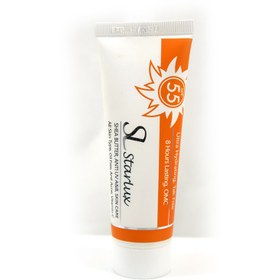 تصویر ضدآفتاب بی رنگ spf55 استارلوکس 