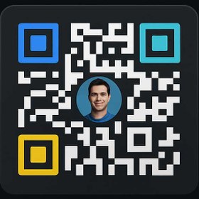 تصویر QRcode تمام رنگی با لوگو یا عکس مشتری 6 ماهه 