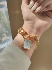 تصویر ساعت مچی زنانه مارک کورال CORAL قفل تی جنس استیل - ۱ CORAL 8008506779