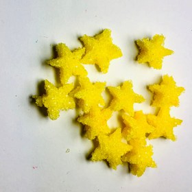 تصویر قند رنگی زرد طرح ستاره - ۱۵۰گرم 