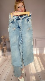 تصویر شلوار واید لگ کثیف‌شور 