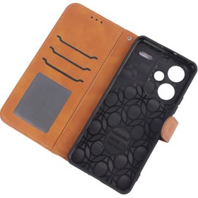 تصویر کیف چرمی مگنتی محافظ لنزدار Xiaomi Redmi Note 13 Pro Plus Leather Case For Xiaomi Redmi Note 13 Pro Plus