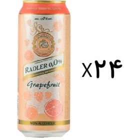 تصویر ماءالشعیر گریپ فروت زاهرینگر 500 میلی لیتر باکس 24 عددی Zahringer Grapefruit Non Alcoholic Beer 500 ml