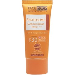تصویر کرم ضد آفتاب SPF30 مناسب پوست خشک فیس دوکس (بژ متوسط) 