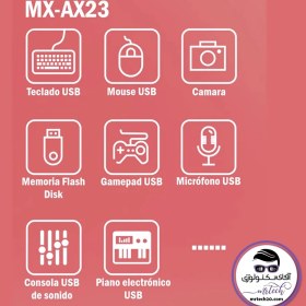 تصویر کابل تبدیل Lightning – OTG به USB موکسوم مدل MX-AX23 Moxom MX-AX23 Lightning - OTG to USB