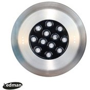 تصویر چراغ استخری روکار فلت استیل ضد اسید مدل فول کالر 36 وات لدمان 