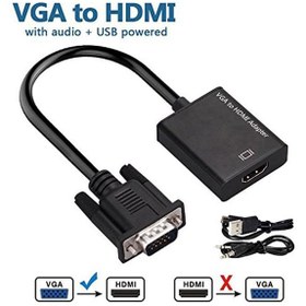 تصویر مبدل VGA/Audio به HDMI دی نت D-net VGA/Audio To HDMI Adapter