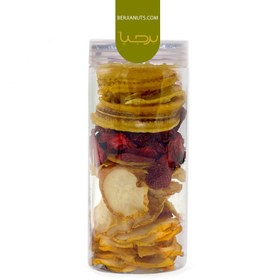 تصویر میوه خشک موز توت فرنگی گلابی 