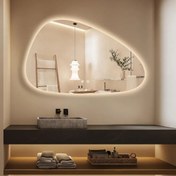 تصویر آیینه و روشویی سرامیکی 