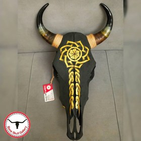 تصویر جمجمه گاو نقاشی طرح وایکینگی 