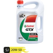 تصویر روغن موتور خودرو کاسترول Castrol مدل GTX 20W-50 (چهار لیتری) روغن موتور خودرو کاسترول مدل GTX 20W-50 حجم چهار لیتر لیتر