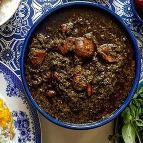 تصویر سبزی خورشت شمالی خوش طعم وخوش عطر وخوشمزه وعالی کاملا محلی 