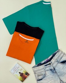 تصویر تیشرت لانگ ساده جنس سوپر نخ پنبه در رنگبندی متنوع Simple long t-shirt