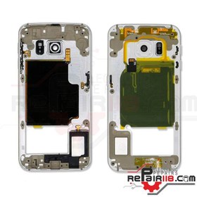 تصویر فریم سامسونگ S6 Edge (Samsung Galaxy S6 Edge Frame) فریم اصلی Samsung Galaxy S6 Edge با طراحی فابریک و کیفیت بالا برای تعمیر و بازسازی بدنه