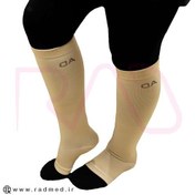 تصویر جوراب واریس سما طب پاکان مدل AB با کف بالای مچ پا 