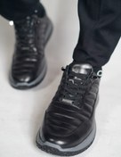 تصویر کفش اسپرت مردانه چرم مدل 3485 رنگ مشکی 